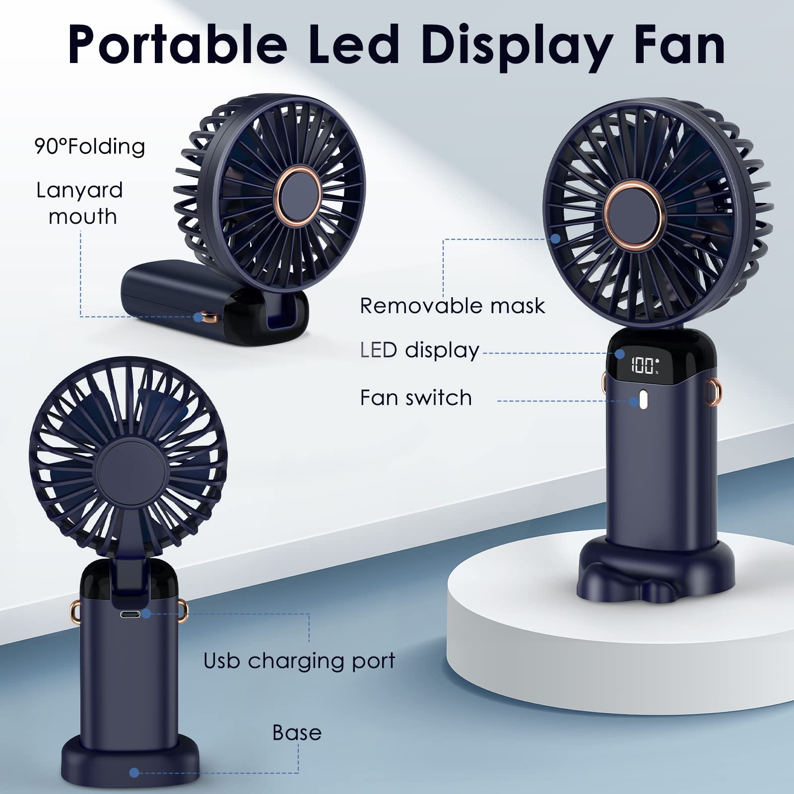 Electric Fan Portable Air Cond - Portable Blender Usb Rechargeable recension och pris