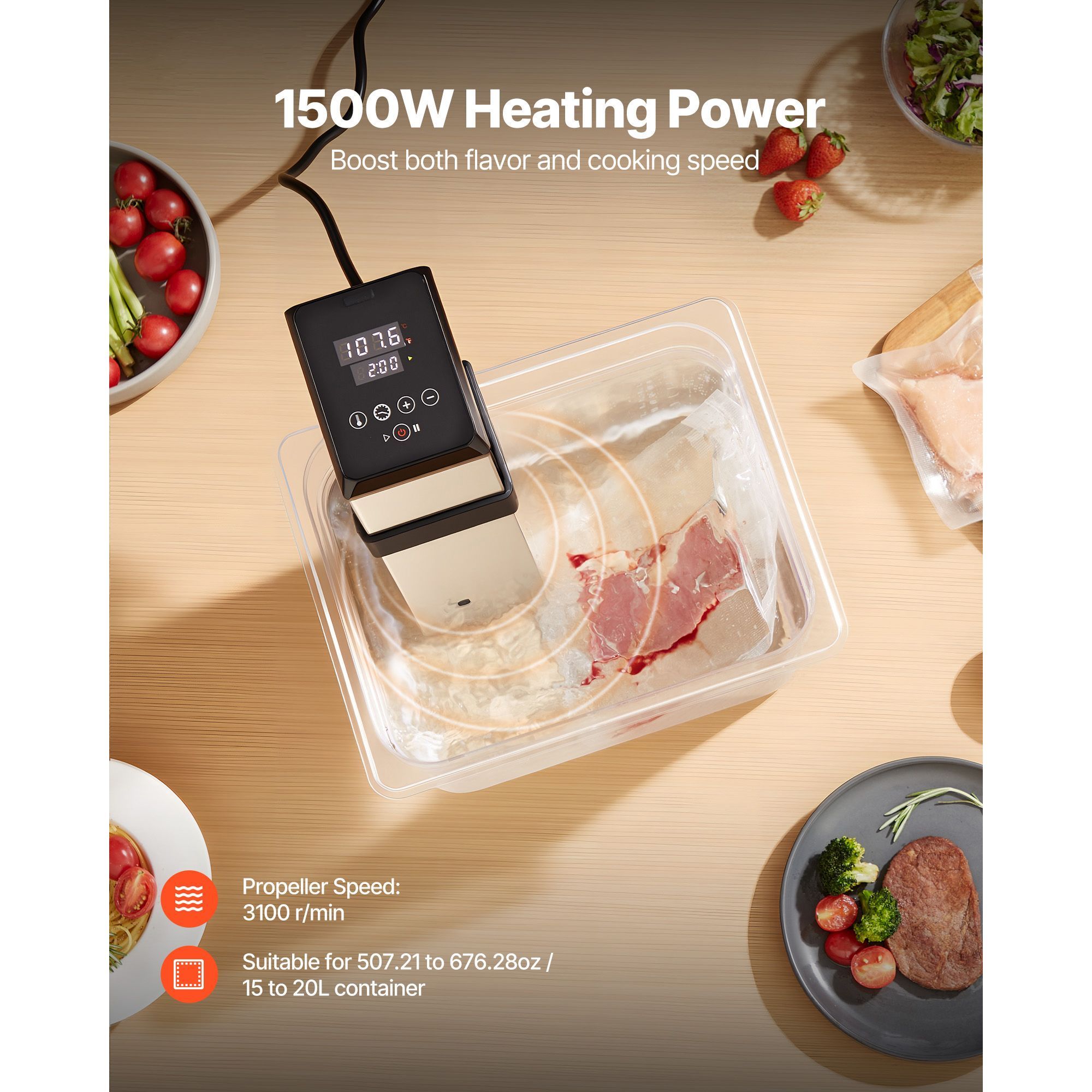 1500W Sous Vide for Precision  - Digital Sous Vide Precision Cooker recension och pris