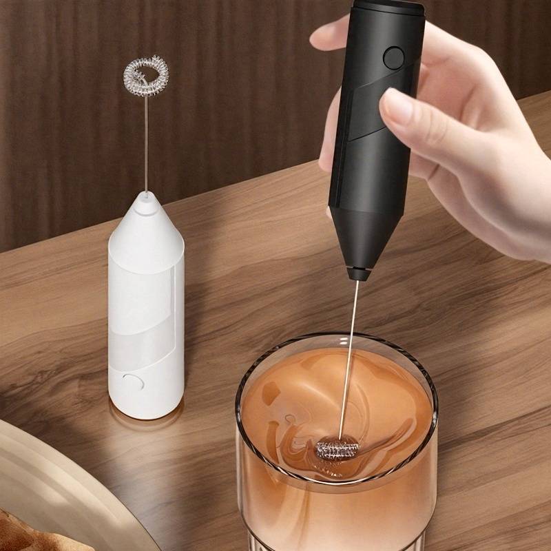 1pc Rechargeable Handheld Elec - Electric Milk Frother Handheld recension och pris