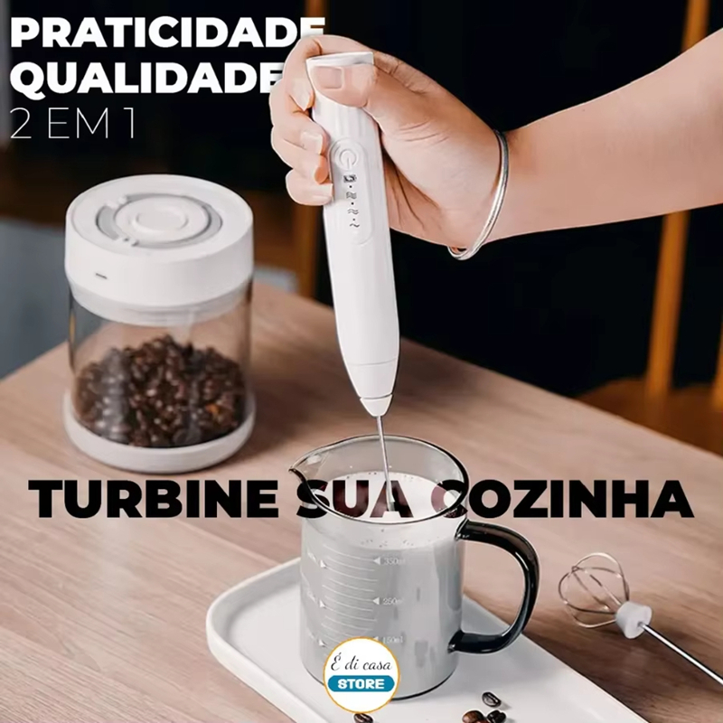 1pc Rechargeable Handheld Elec - Electric Milk Frother Handheld recension och pris