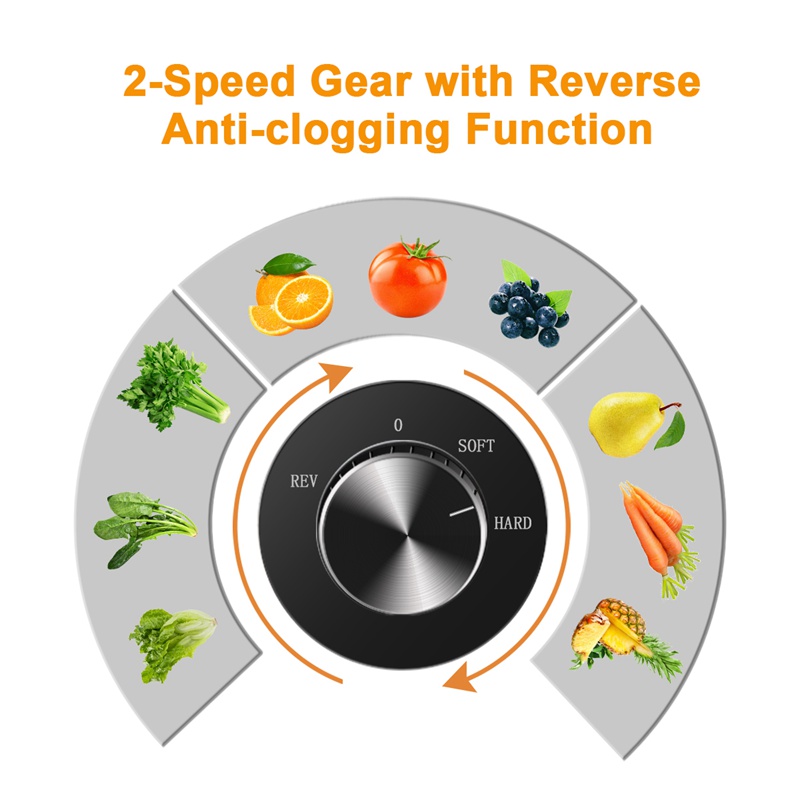 2026-Black Horizontal Slow Jui - Electric Slow Juicer Cold Press recension och pris