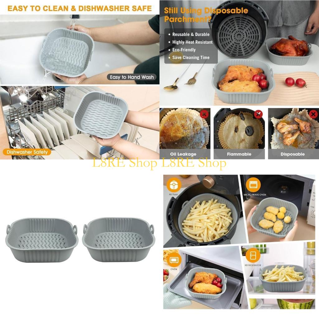 L8RE Pack of 2 Silicone Pot Li - Air Fryer Silicone Pot Liner recension och pris