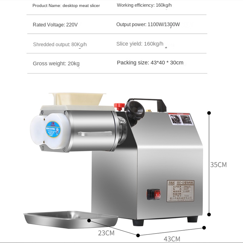 Meat slicer commercial electri - Automatic Meat Slicer Home recension och pris