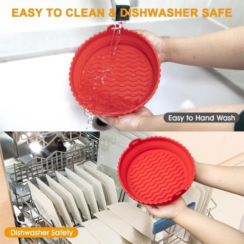 D0AB 2-Pack Air Fryer Silicone - Air Fryer Silicone Pot Liner recension och pris