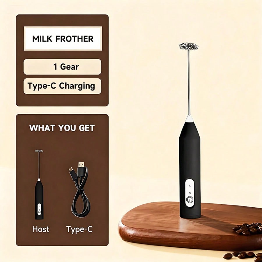 1-Pack Handheld Electric Mixer - Electric Milk Frother Handheld recension och pris