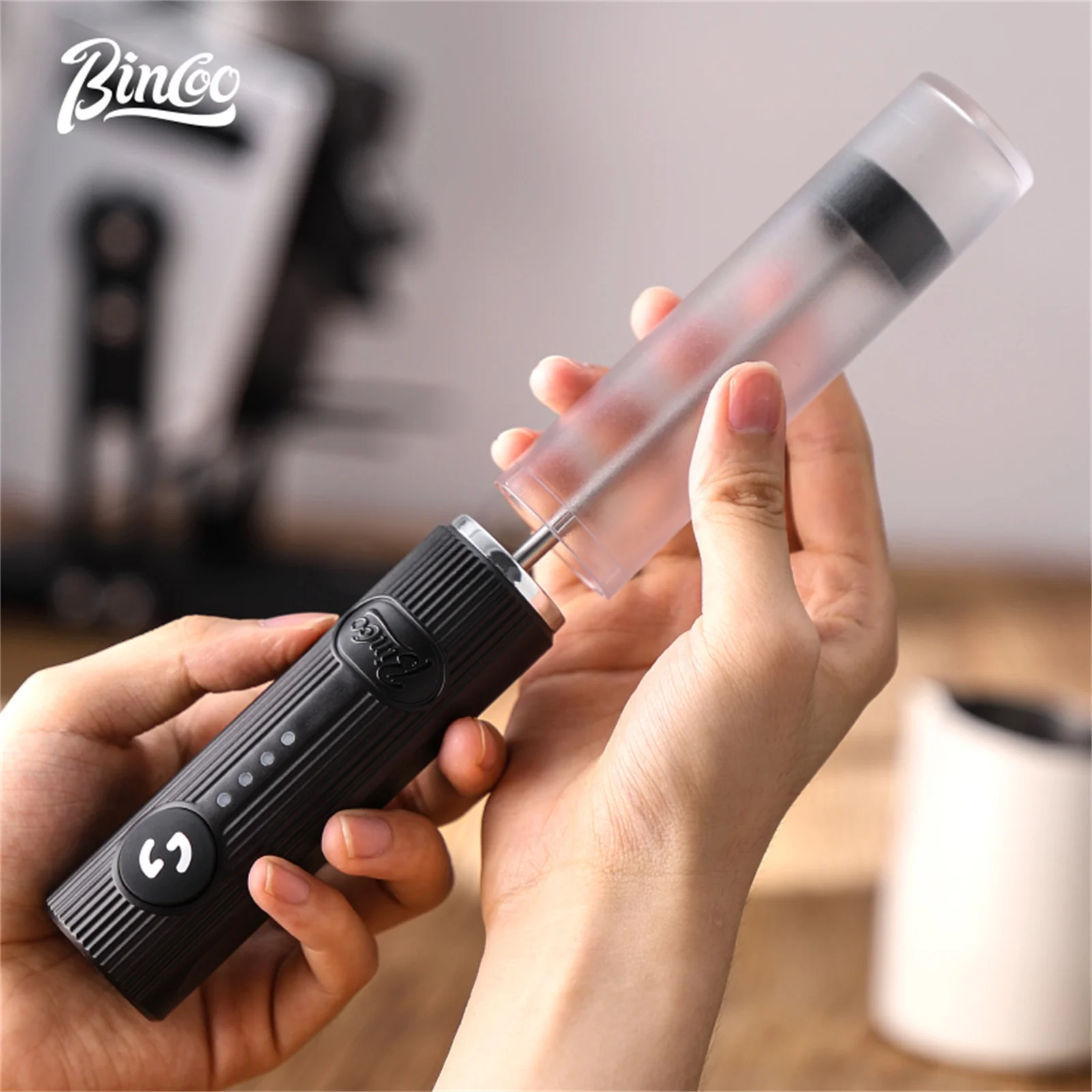 Bincoo New Milk Foamer Coffee  - Electric Milk Frother Handheld recension och pris