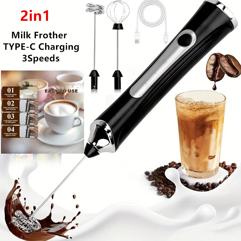 Wireless Electric Milk Frother - Electric Milk Frother Handheld recension och pris