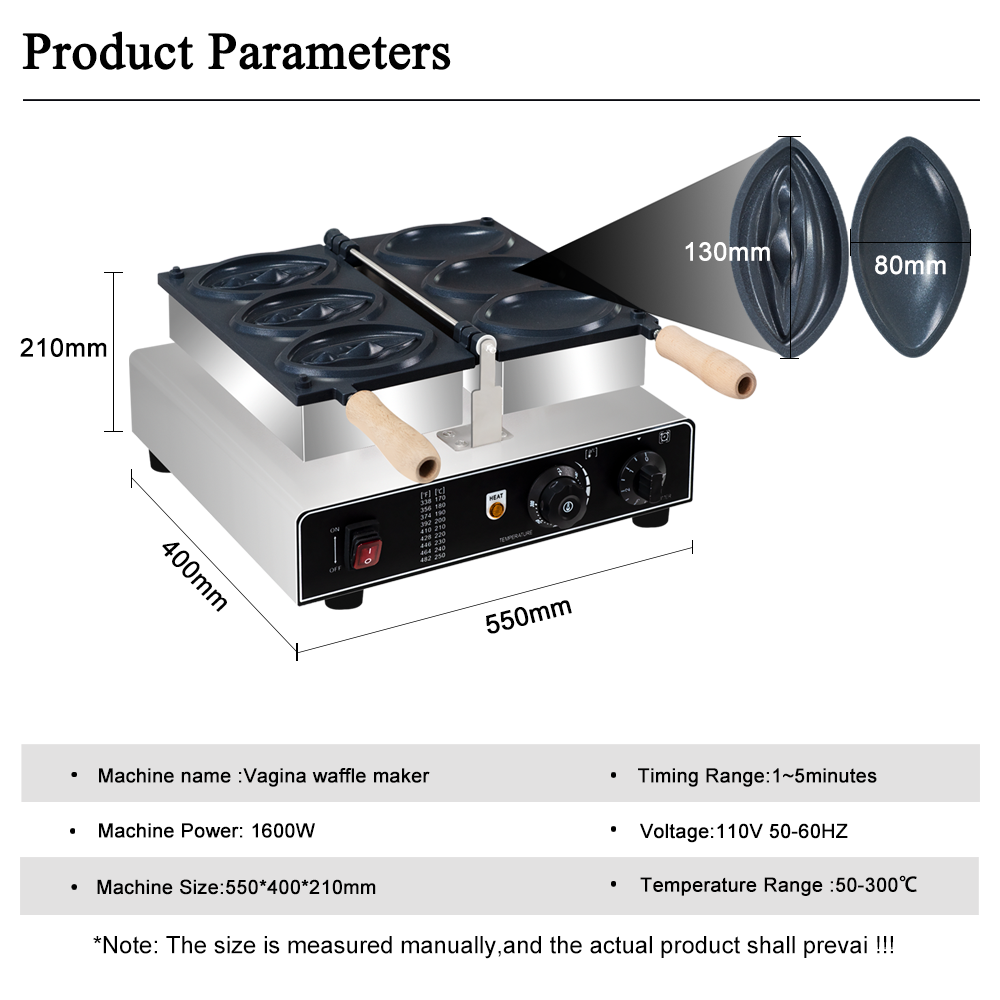 220VCommercial Snack Food Bake - Mini Waffle Maker Machine recension och pris