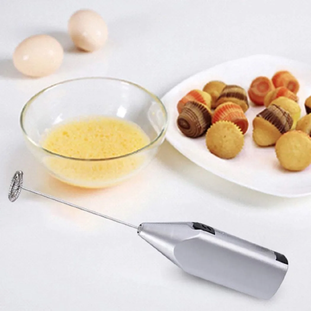Household Mini Stainless Steel - Electric Milk Frother Handheld recension och pris