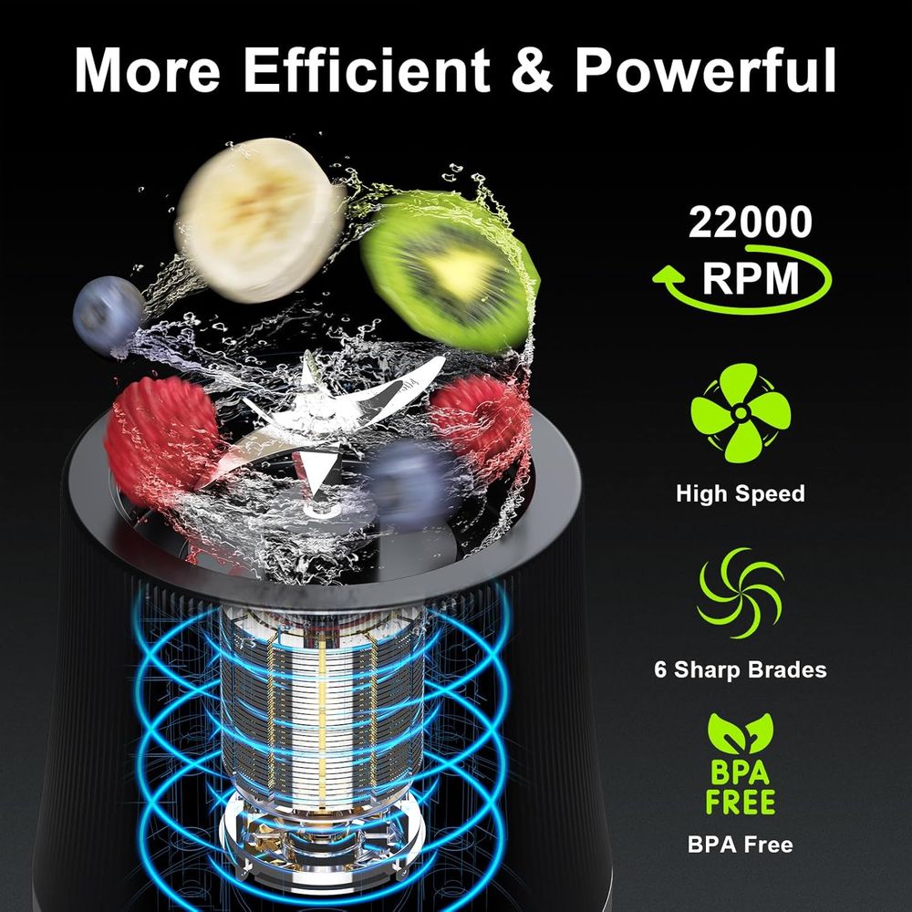Portable Blender, 17oz Persona - Portable Blender Usb Rechargeable recension och pris